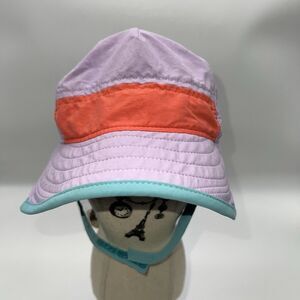 Patagonia Sun Color Blocked Bucket Hat w/Hook and Loop Chin Strap-Baby 0-3M